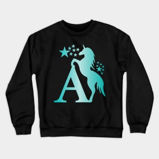 A Unicorn Star Monogram Crewneck Sweatshirt